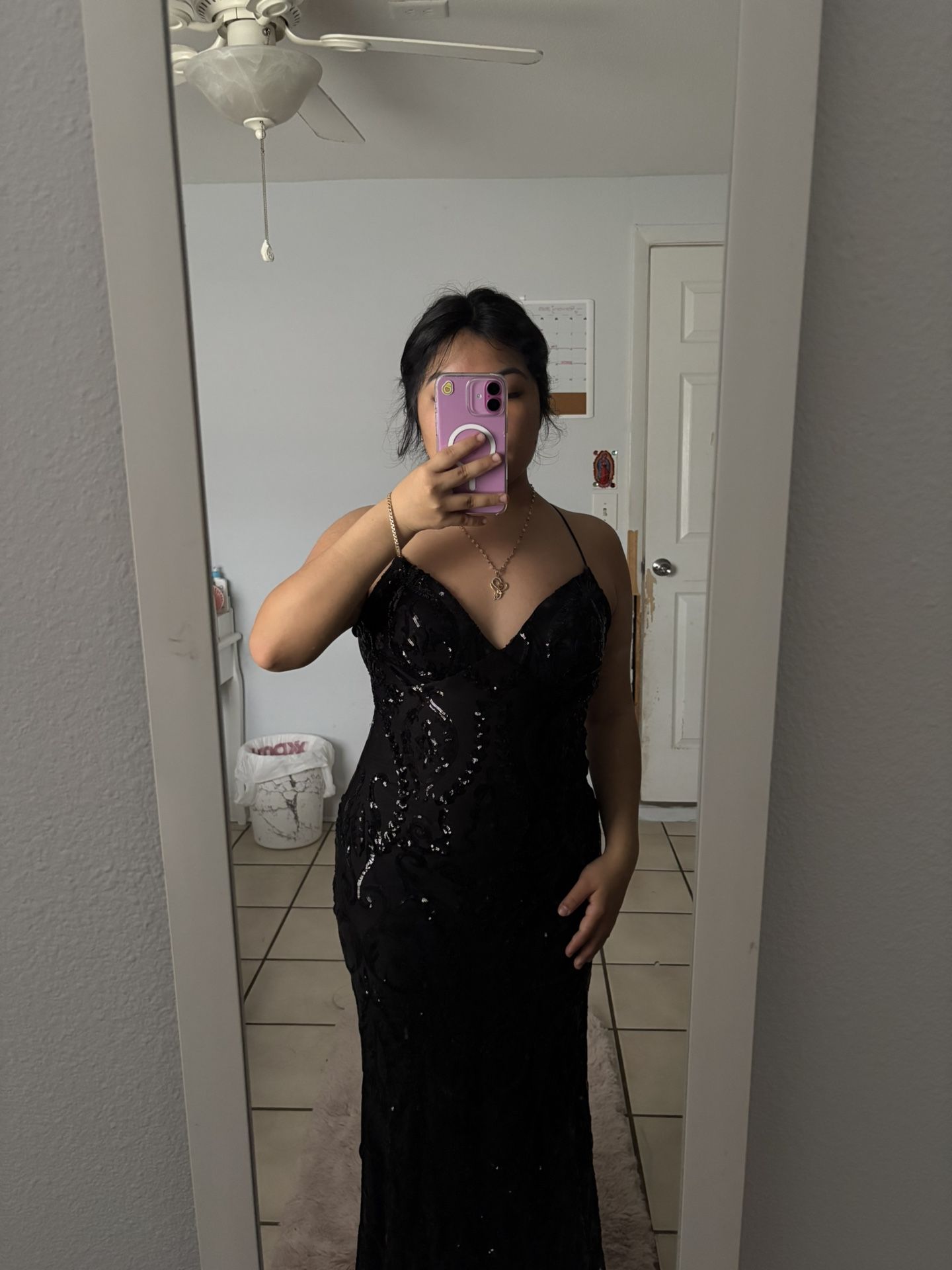 Black Sequin Dress