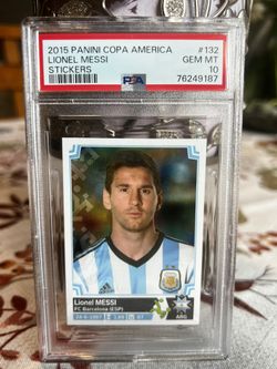 2015 Panini Copa América Lionel Messi #132 PSA 10