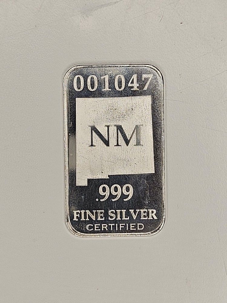 State Of New Mexico 1/2 oz .999 Fine Silver Bar