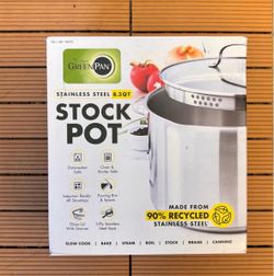 GreenPan Stainless Steel 8.3 Qt Stock Pot