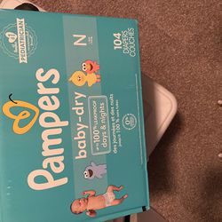 Diapers Newborn And Size 1.. Bath Tub