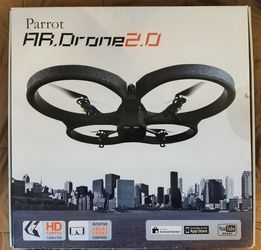 Parrot AR.Drone 2.0—3 Batteries, Indoor/Outdoor Hulls, Open Box