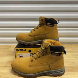 NEW DEWALT Men's Halogen 6 in. Work Boots - Steel Toe - Wheat Size 13(W)