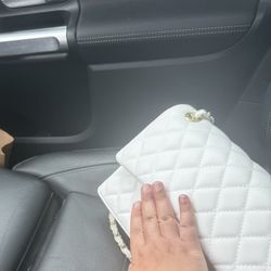 White Flap Bag