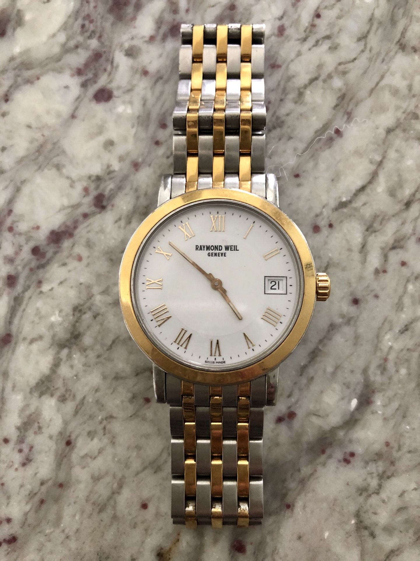 Raymond Weil Men's Watch Two Tone Stainless Steel w/ 18k Gold