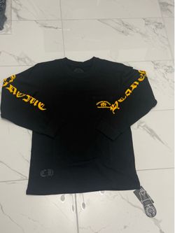Yellow chrome heart long sleeve size S