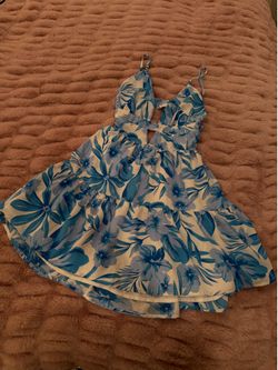 Blue/White Flower Sundress