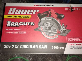 Bauer Circular Saw/Drill W/Batteryand Charger /Charger And Battery