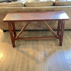Rustic Solid Wood Console Table 