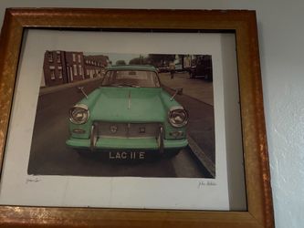 Framed Vintage Car Photography Print