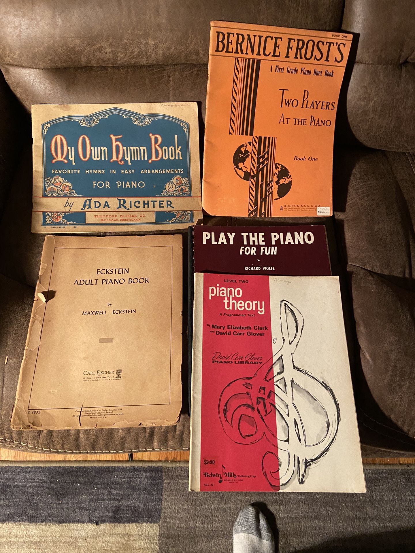 Vintage Piano Learning Books
