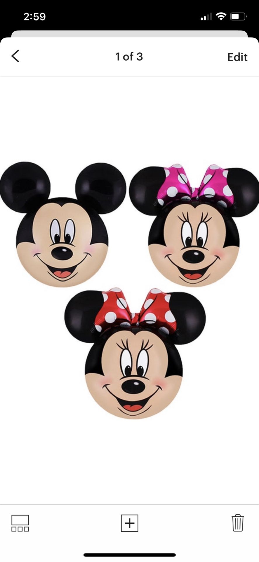 Mickey And Minnie Mouse Balloons