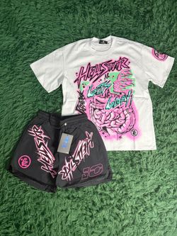 Hellstar Tee and Shorts Set