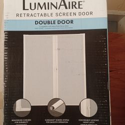 LuminAire Retractable Screen Door