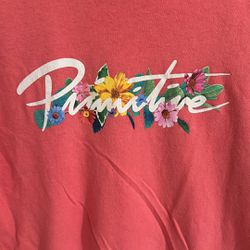 Primitive T Shirt Size Small (floral Design ) 