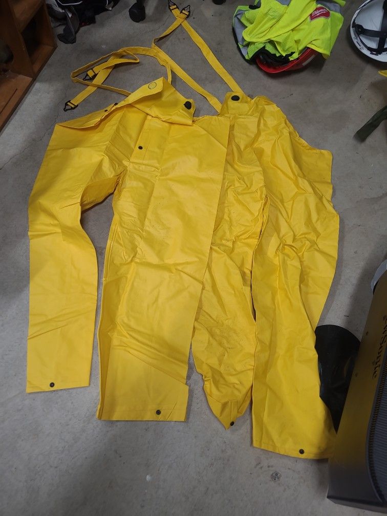 2 Waterproof Raingear Overalls