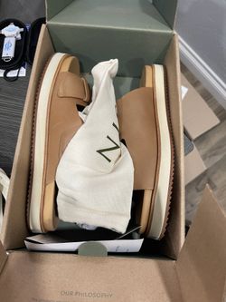 NEW NISOLO ELLA GO TO FLATFORM SLIDE IN ALMOND COLOR SIZE 9