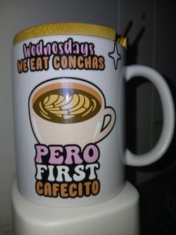 Pero First Cafecito Novelty Coffee Mug