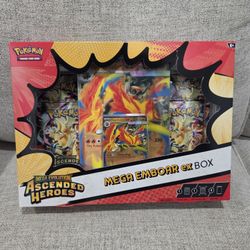 Pokemon Ascended Heroes Mega Emboar Ex Box