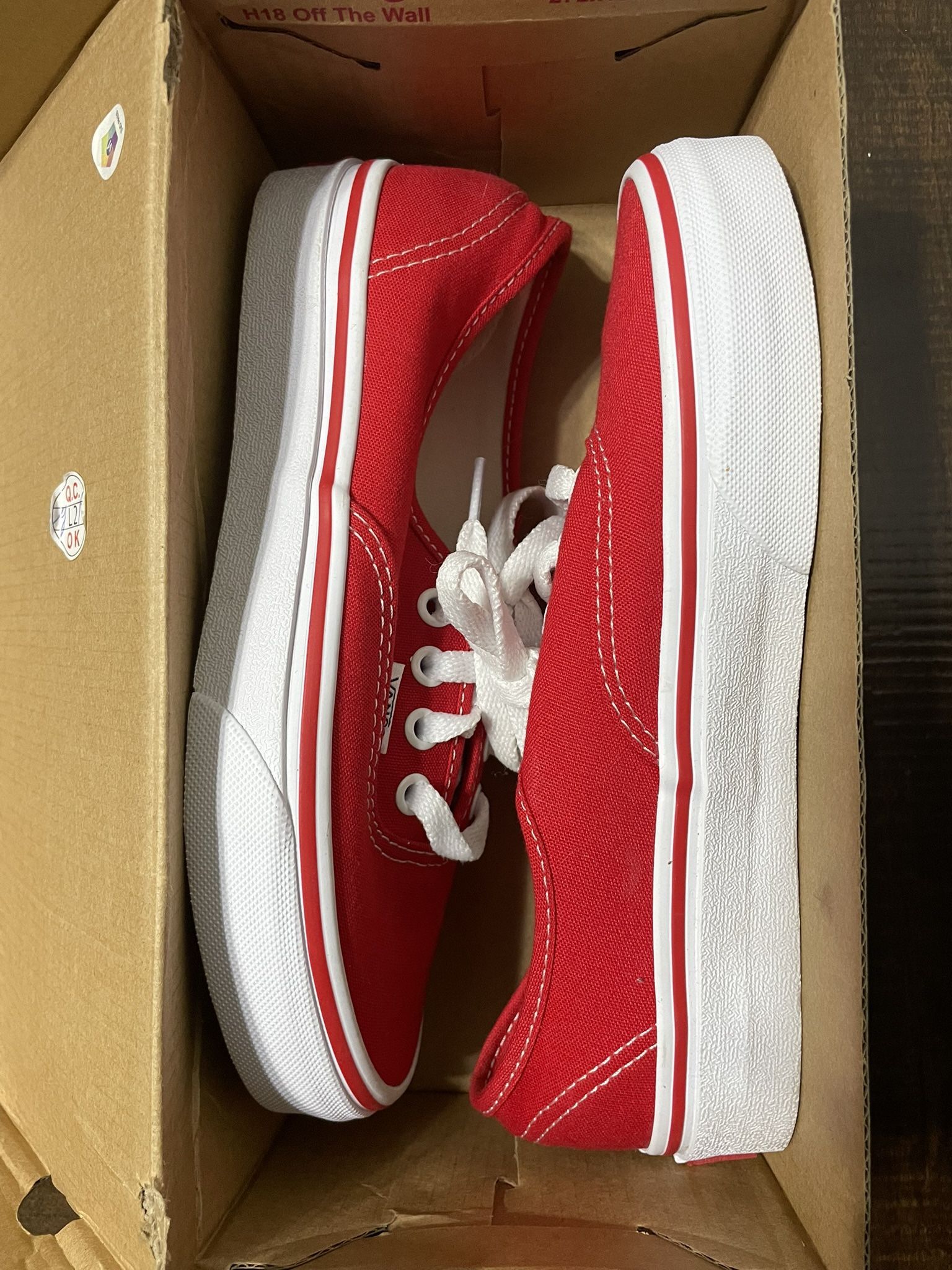Classic Red Vans Shoes (NEW)