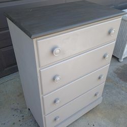 BEAUTIFULLY REDONE VINTAGE SOLID WOOD DRESSER 