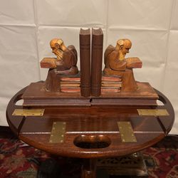 Antique Monk Book Ends (real Micoy )