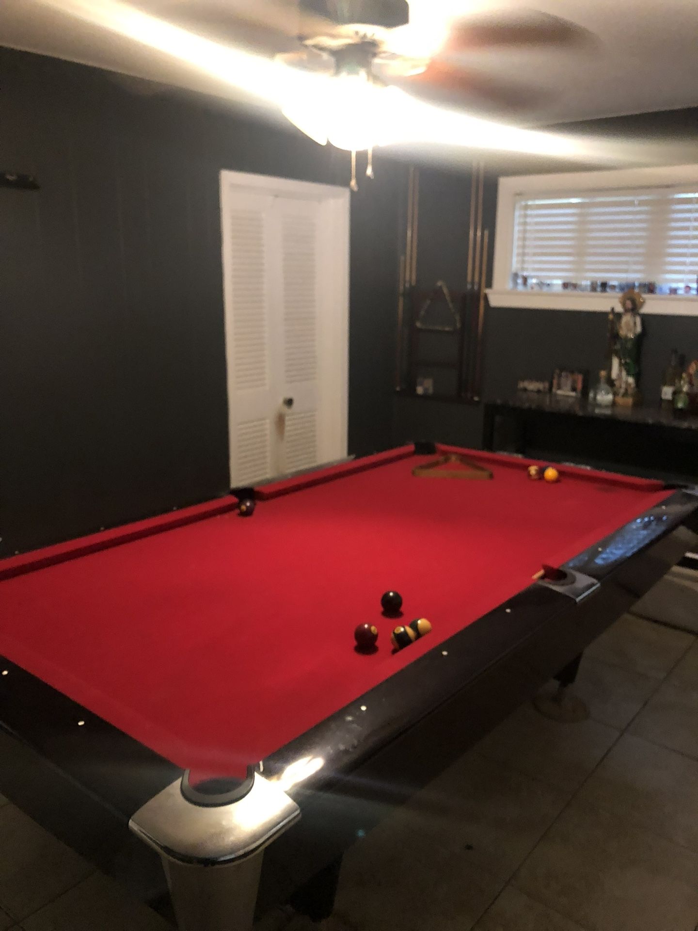 Red Top Pool Table