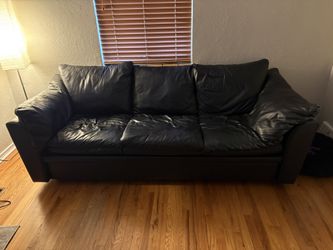 Black Leather Couch