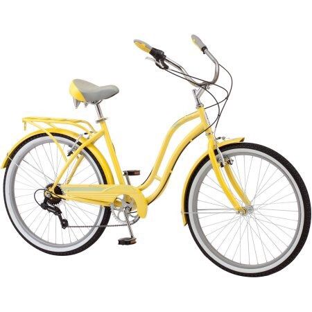 26" Schwinn Fairhaven Women's 7-Speed Cruiser Bike, Cream