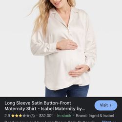Isabel Maternity Ivory Blouse 