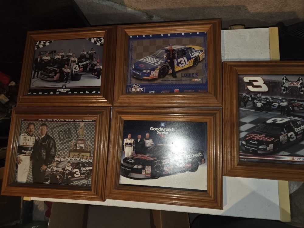 NASCAR Collectable Pictures In Frames