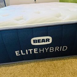 Bear Elite, Hybrid, Queen, Size Mattress, Pristine Condition