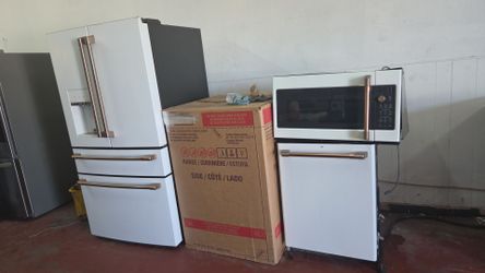 White g.e café appliances