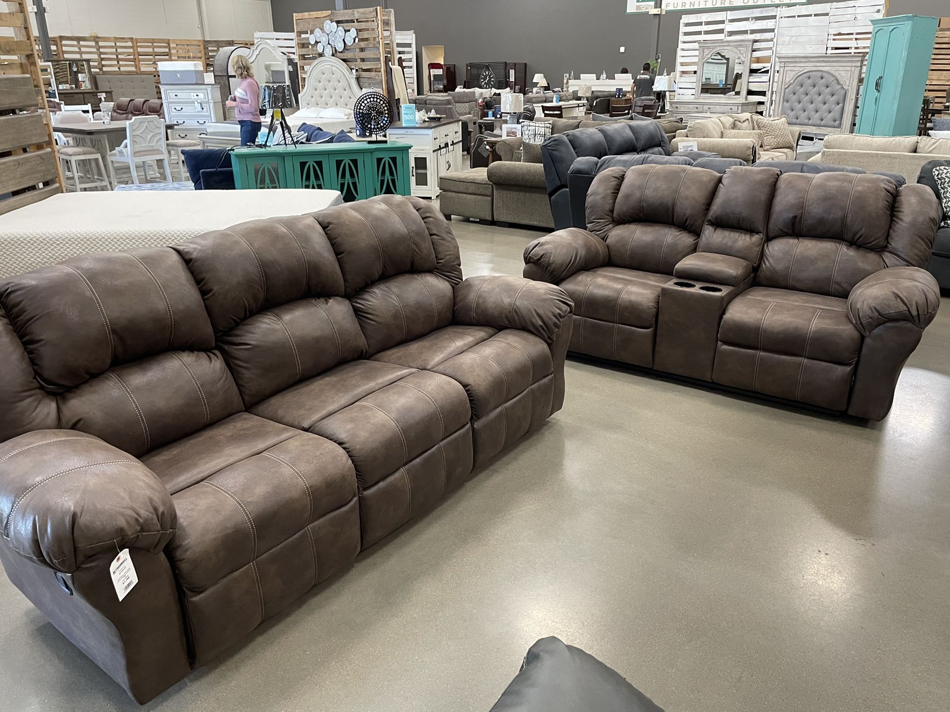 Reclining Sofa And Love Seat
