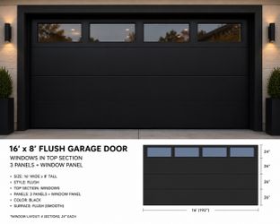 Garage door 16x8
