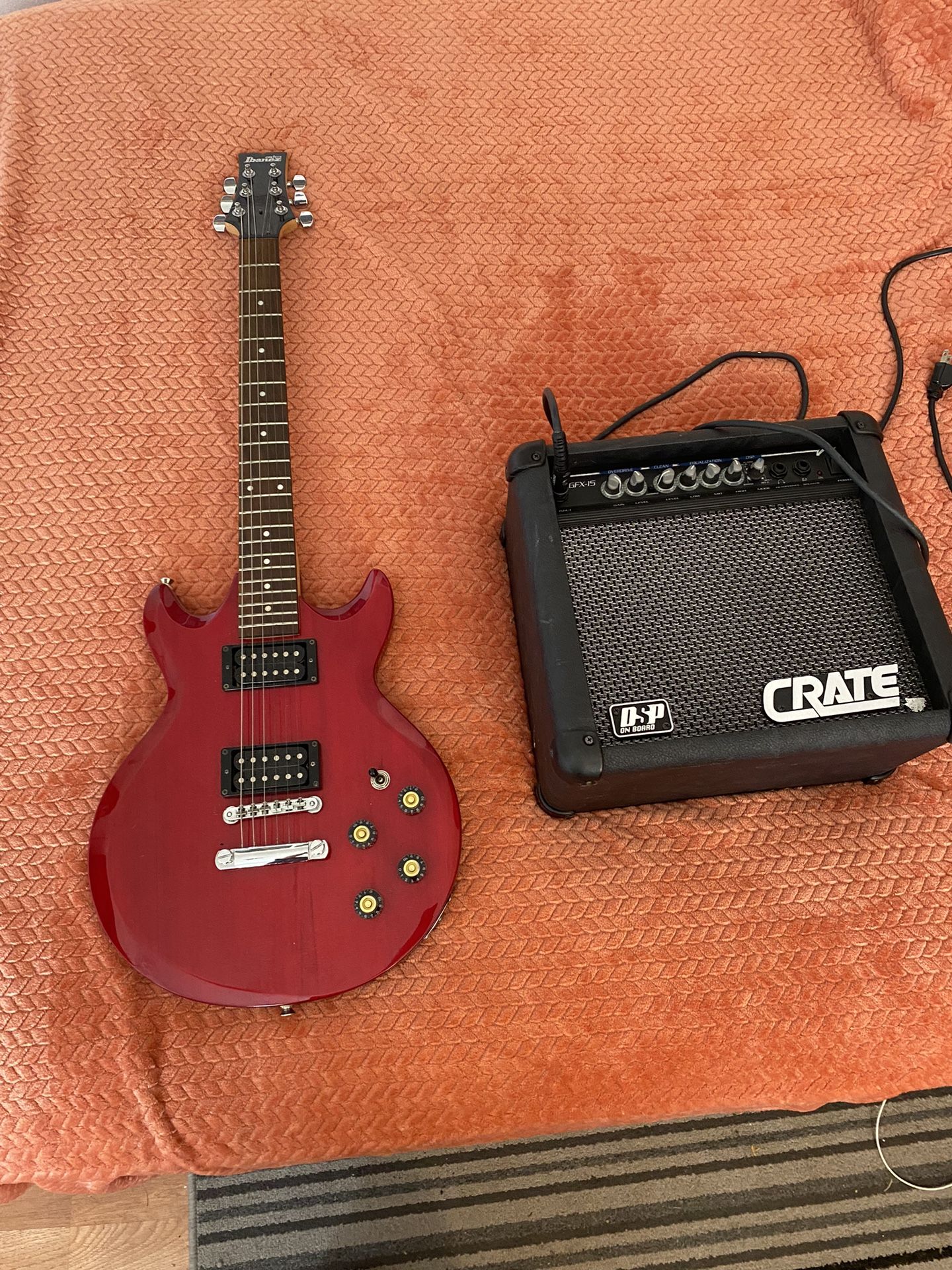 Ibanez Gio Electric Guitar And Amplifier
