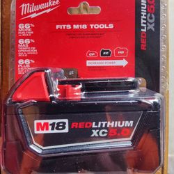 Milwaukee M18 5 Amp Hour Battery
