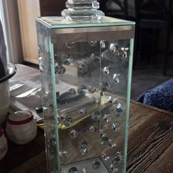 Crystal Glass Candle Holder Modern Choc