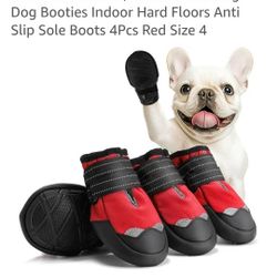 Dog Shoes, Large Dog Boots & Paw Protectors for Winter, Snow, Dog Shoes for Hot Pavement, Outdoor Walking Dog Booties Indoor Hard Floors Anti Slip Sol