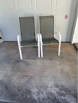 Mesh Sling Patio Chairs set of (2)