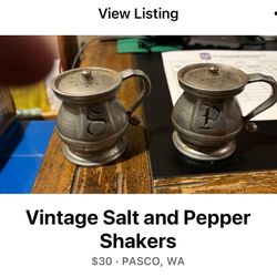Vintage Salt And Pepper Shakers 