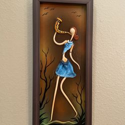 Musician Lady Painting 