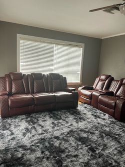 Couches and carpet