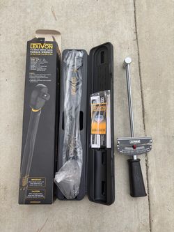 Torque wrench 1/2in + 3/8in drive