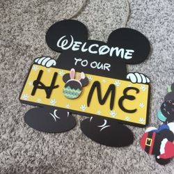 Disney Interchangeable welcome sign