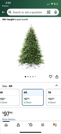 5ft 6ft 7ft Real Feel Christmas Tree