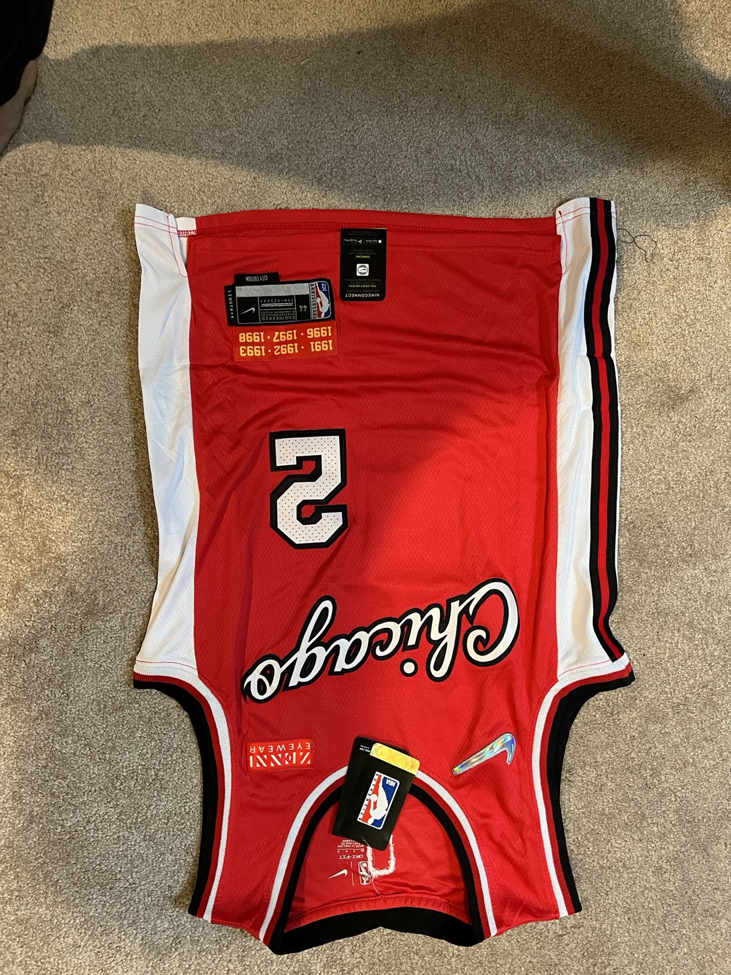Lonzo Ball Chicago Bulls 2021 22 City Edition Jersey