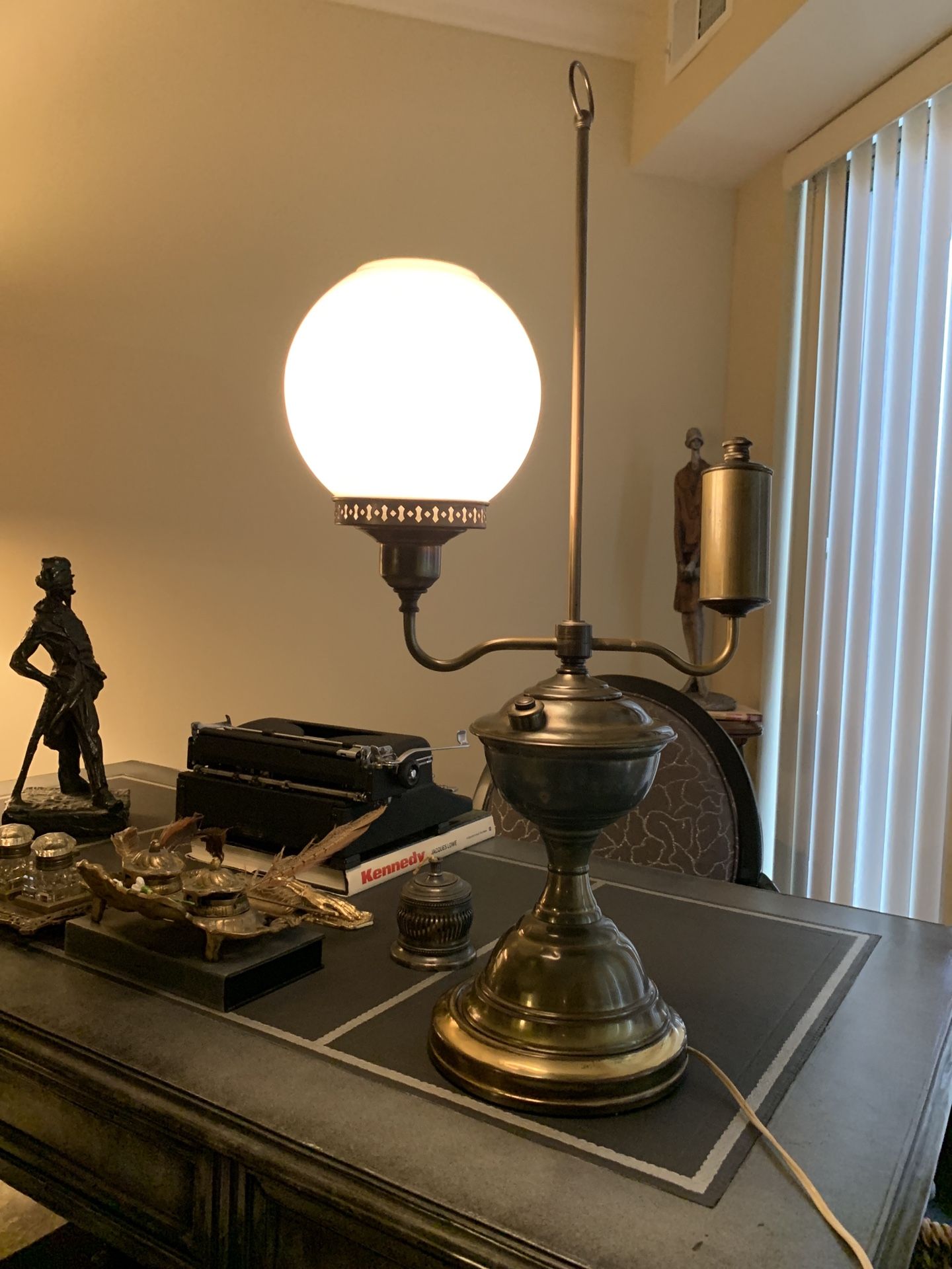 Vintage Brass Desk Lamp