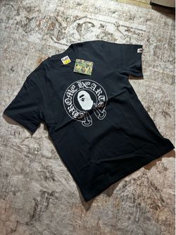 CHROME X BAPE BLACK TEE