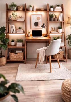 Bookshelves + Desk New
